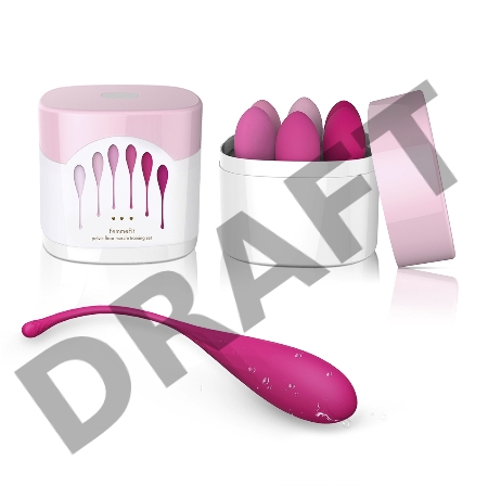 Набор из 6 розовых вагинальных шариков FemmeFit Pelvic Muscle Training Set