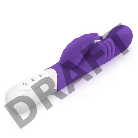 Небольшой тонкий фиолетовый массажер для G-точки Slim Shaft thrusting G-spot Rabbit